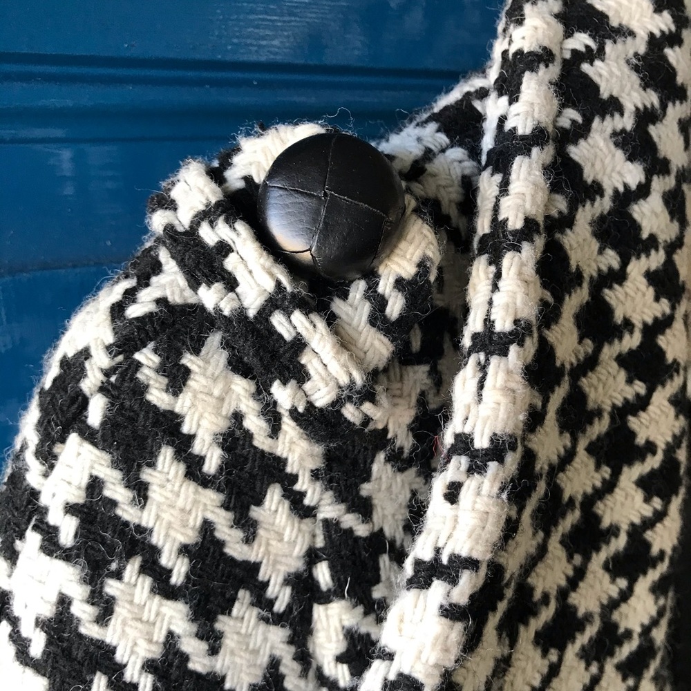 Houndstooth Pea Coat - image 3